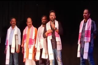 Actor Jatin Bora participates in staging of Mohda Gosai Nat held in Morigaon