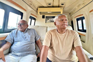 Lalu Yadav visit Marine Drive in Patna