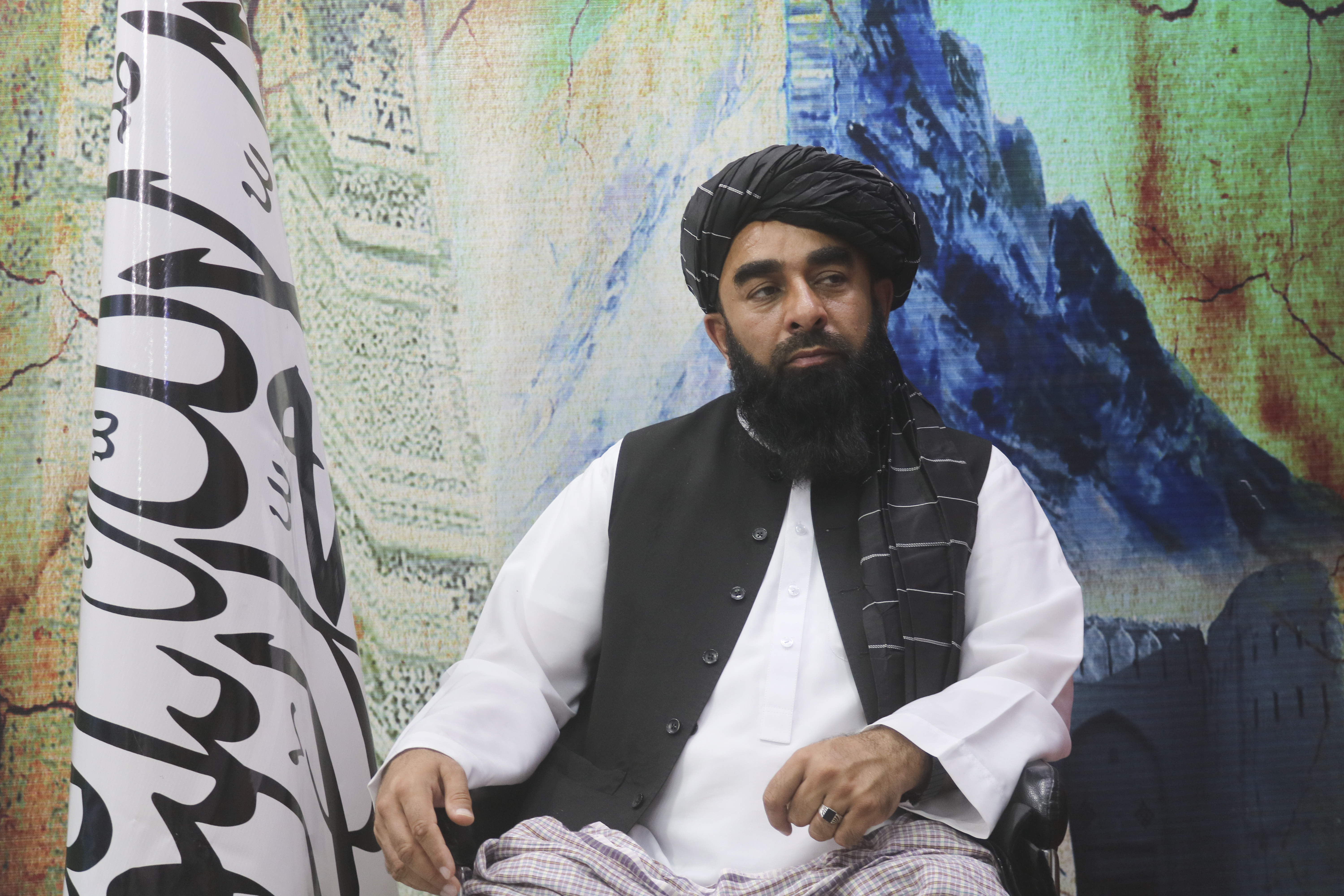 On the second anniversary of their takeover of the country, Mujahid said the Taliban will stay in power for a long time - and for as long as God wants.