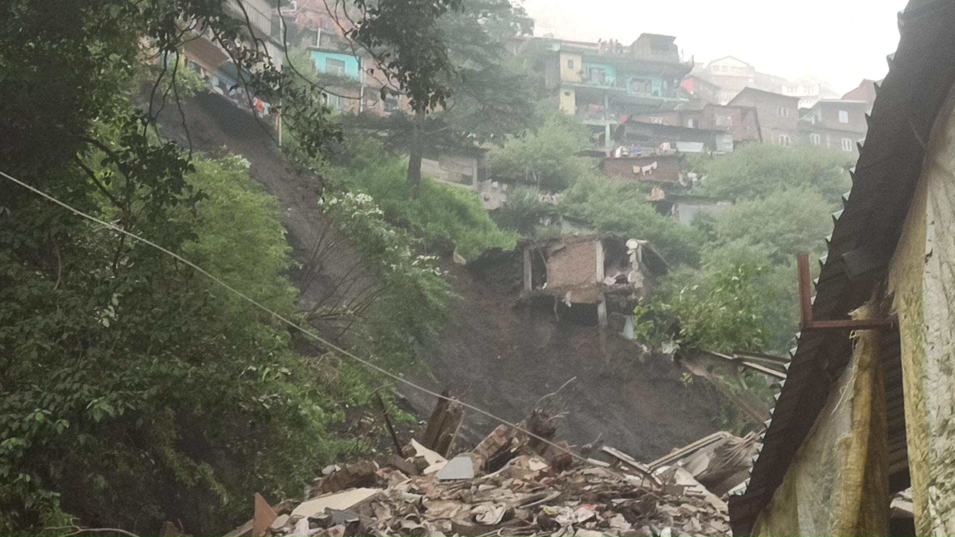 Landslide in Krishna Nagar