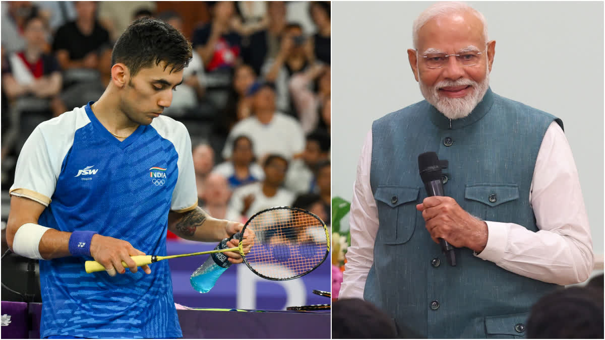 Lakshya Sen and PM Modi