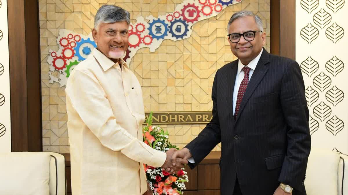 Tata Group Chairman Chandrasekaran met Chandrababu Naidu