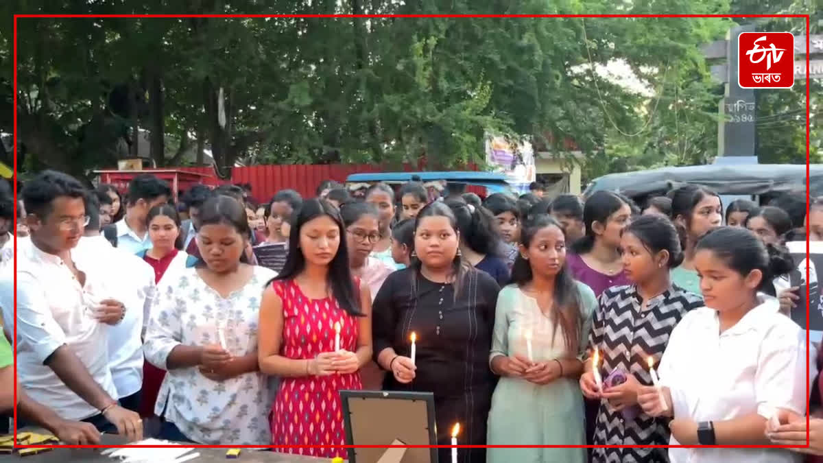 Protests in Assam against rape and murder of doctor in West Bengal