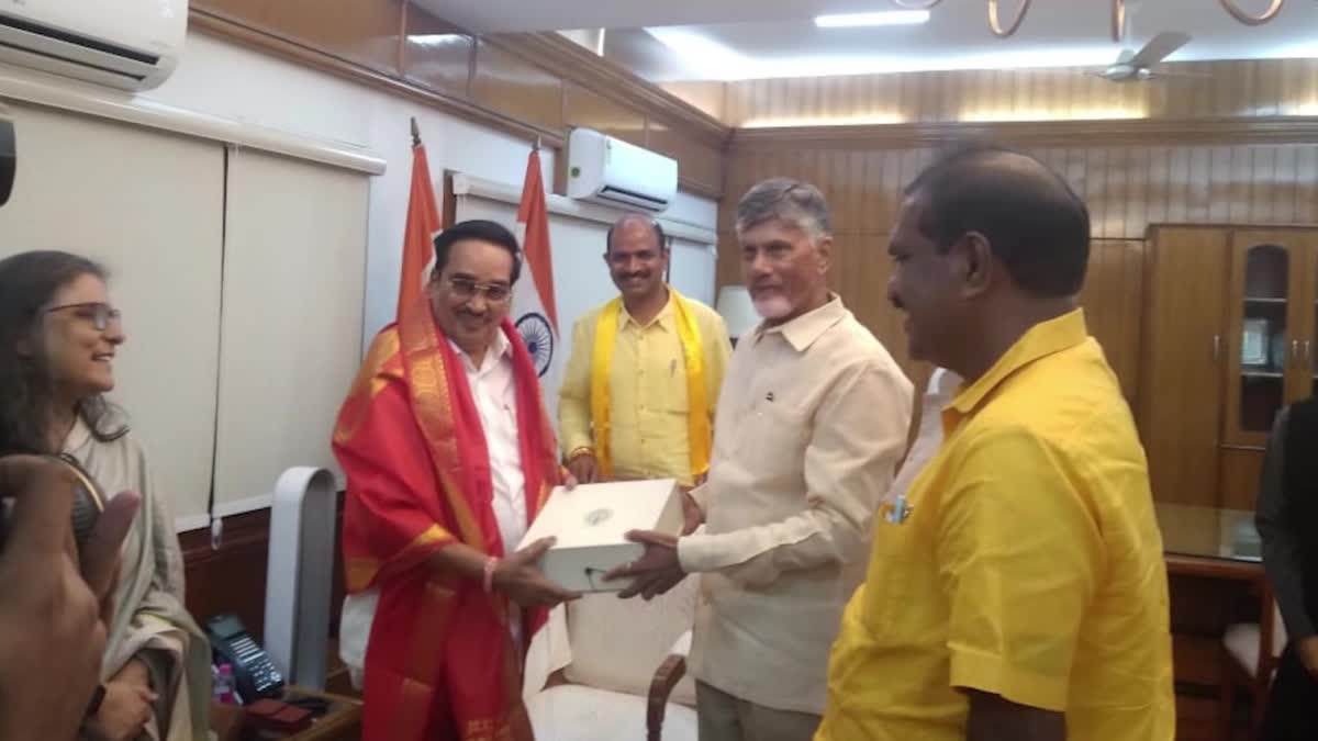 CM Chandrababu met with Union Water Power Minister CR Patil