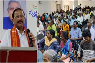 Venkaiah Naidu Participated in Jaipur Foot Camp Program