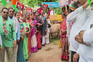 Protest against cow death in Chhattisgarh