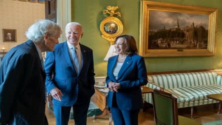 US: Joe Biden, Kamala Harris make first joint appearance since Biden's exit from presidential race