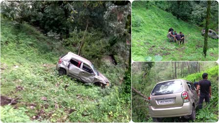 Car fell into a deep ditch in Pauri