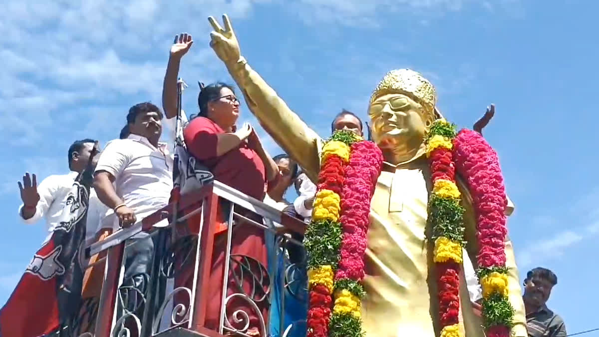 “என் அம்மாவின் கட்சி நாளாக உடஞ்சிருக்கு” - தேர்தல் பணியின் போது ஜெயலட்சுமி பேச்சு