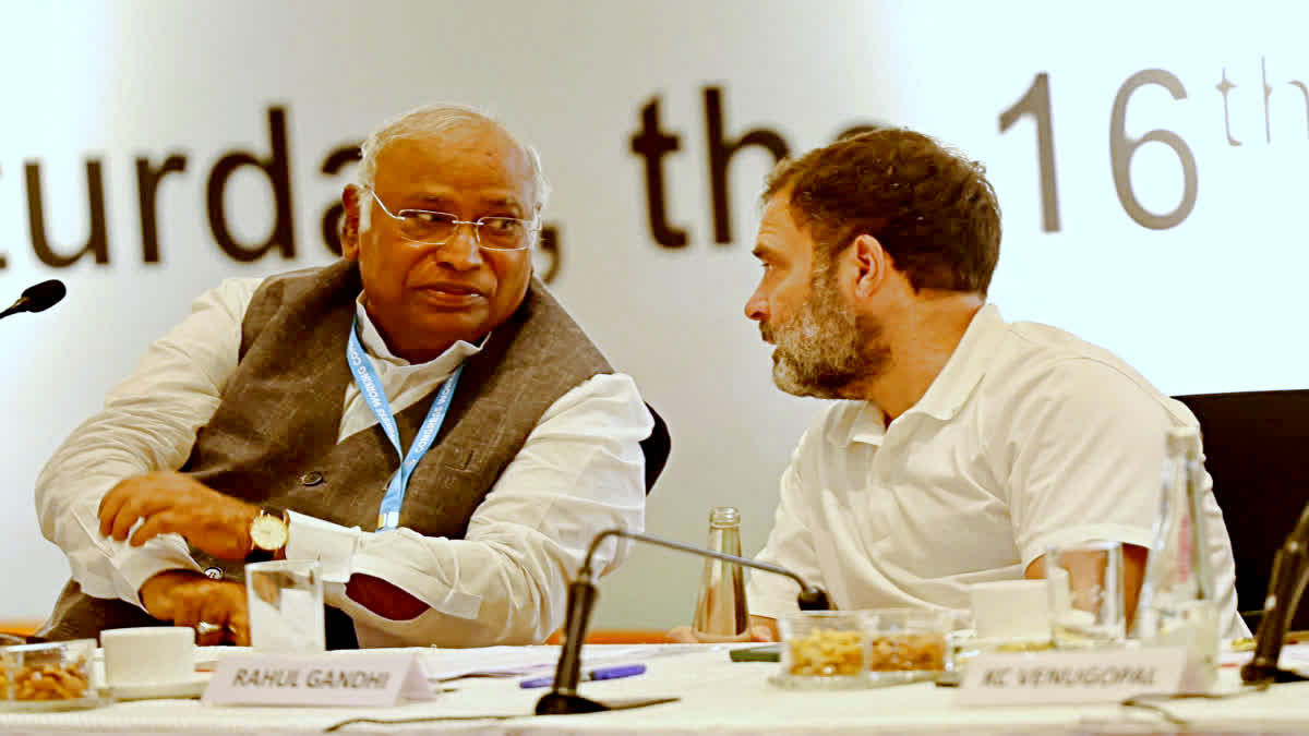 Indian National Congress president Mallikarjun Kharge criticize modi Congress Working Committee meeting