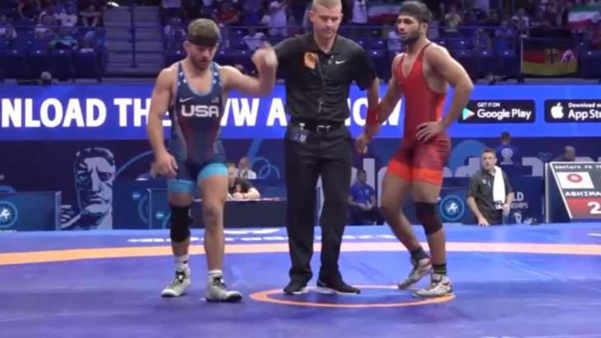 indian wrestler abhimanyu World Wrestling Championships 2023