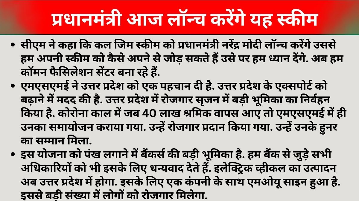 मुख्यमंत्री योगी आदित्यनाथ ने उद्यमियों और कामगारों को किया सम्मानित.