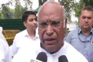 Congress president Mallikarjun Kharge speaks on CWC meeting in Hyderabad