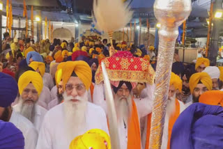 Nagar Kirtan organized from Gurdwara Sri Ramsar Sahib on the occation of Prakash Purab of Sri Guru Granth Sahib Ji