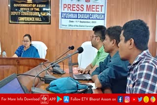 District Commissioner's press conference on Ayushman Bhava campaign in Baksa