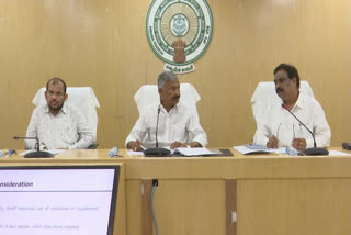 peddireddy ramachandraminister peddireddy ramachandra reddy held a meeting with officials reddy