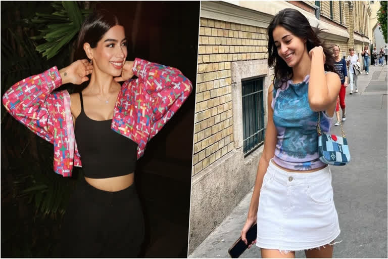 Khushi Kapoor dropped a string of photos flaunting in a black co-ord set.