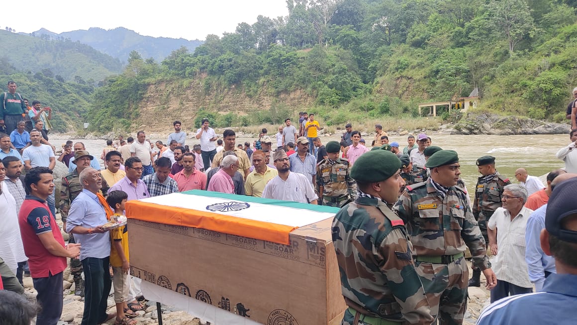 Last rites of soldier Pramod Jagwan