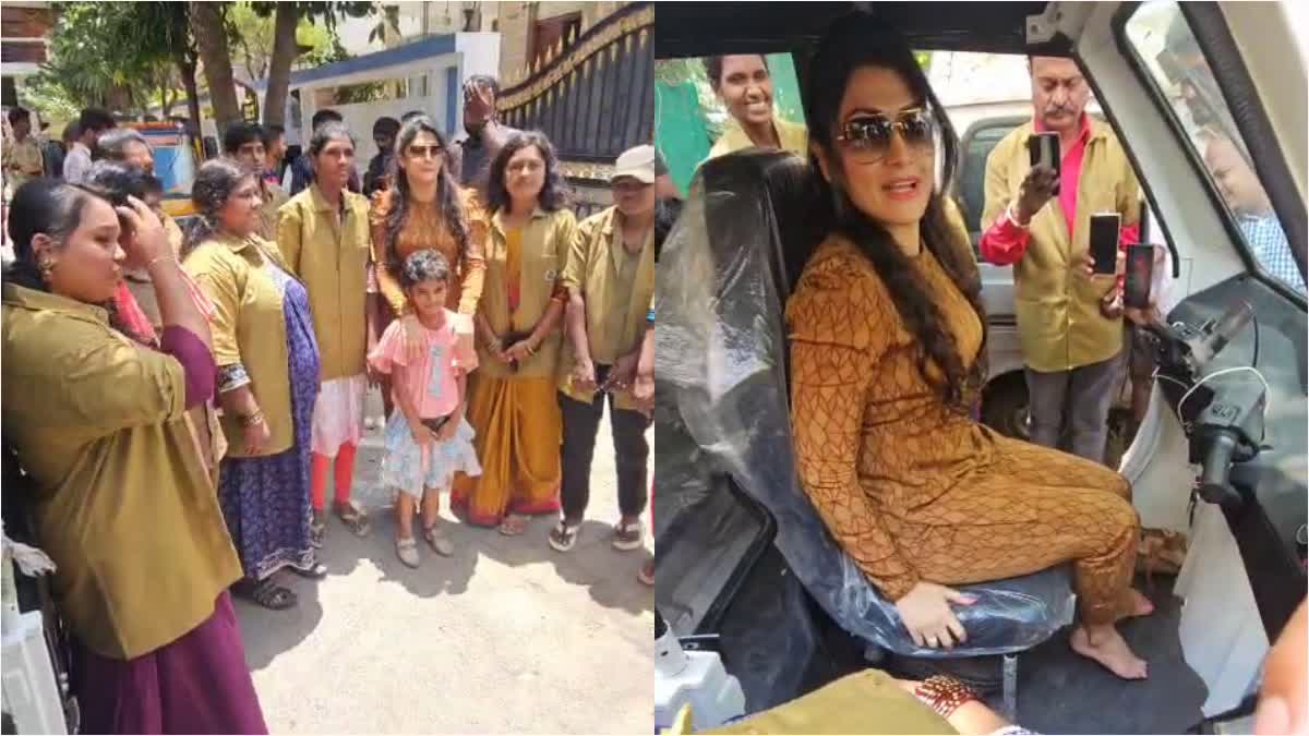 Radhika Kumaraswamy drove the auto