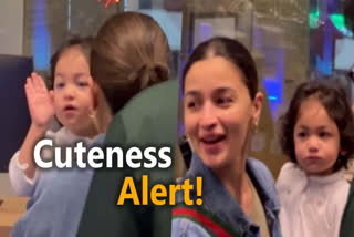 After Ganesh Chaturthi celebrations, Ranbir Kapoor, Alia Bhatt, and their daughter Raha were spotted at Mumbai airport with Neetu Kapoor. Raha’s adorable antics, including waving at the cameras and smiling at her grandmom, captured everyone’s attention.