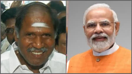 Puducherry Chief Minister N Rangasamy on Monday greeted Prime Minister Narendra Modi on the eve of his birthday.