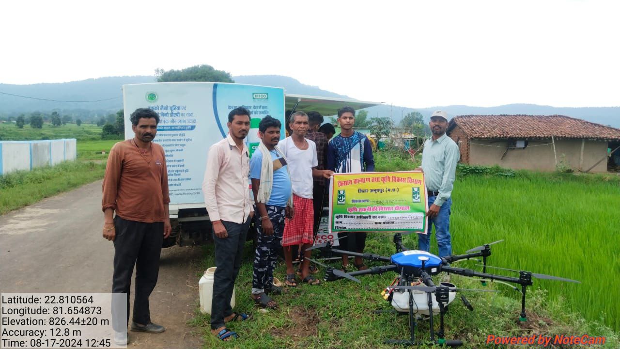 shahdol farmers drone agriculture