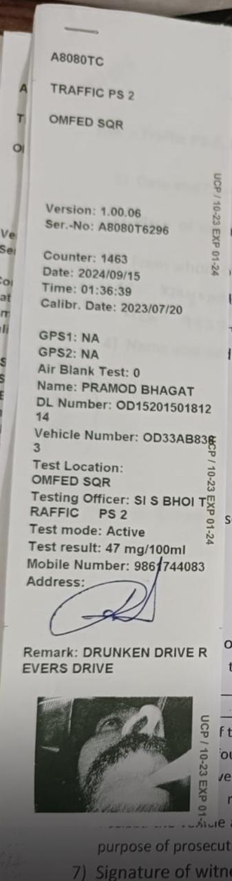 Pramod Bhagats car seized