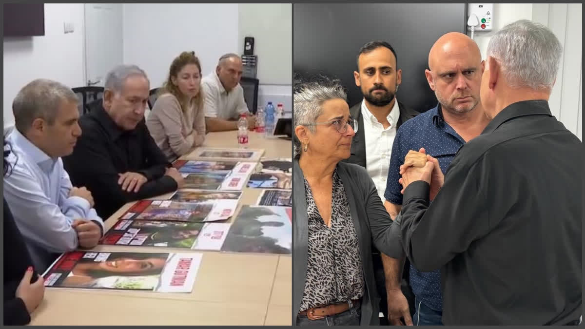 Netanyahu meets families of missing, captive Israelis after Hamas' assault