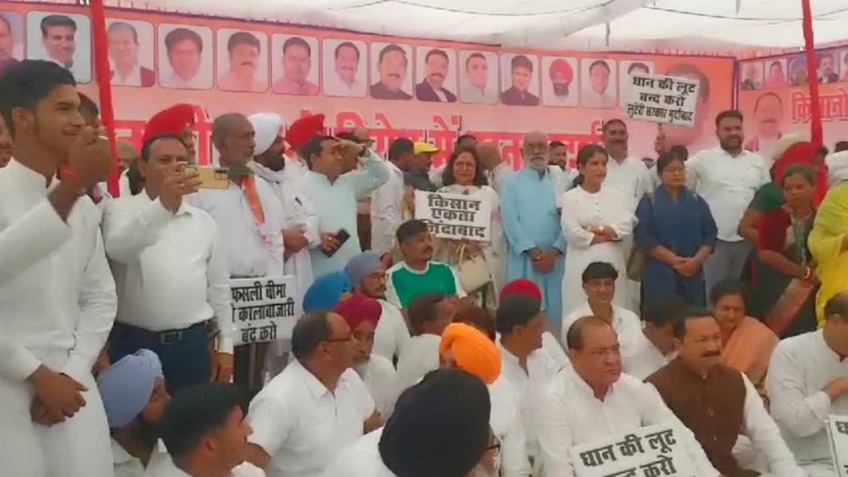 Congress Demonstration in Support of farmers