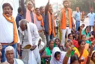 BJP leader Ganesh Ram Bhagat's supporters protest against Jashpur snub