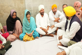 Chief Minister Bhagwant maan met the family of Agniveer Amritpal Singh