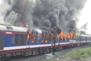 Train Catches Fire