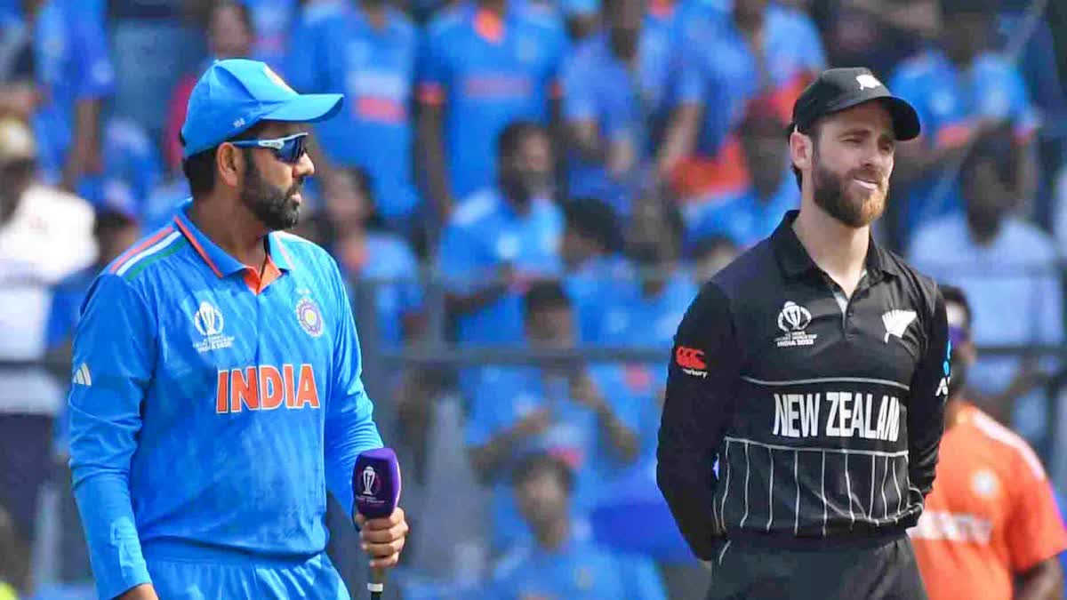 New Zealand skipper Kane Williamson  Williamson Shuts Down Pitch Swap Controversy  India vs New Zealand 1st Semi Final  Wankhede Stadium Mumbai  ICC Cricket World Cup 2023  ಮುಂಬೈನ ವಾಂಖೆಡೆ ಮೈದಾನ  ಪಿಚ್ ಬದಲಾವಣೆ ವಿವಾದ ತಳ್ಳಿಹಾಕಿದ ಕಿವೀಸ್​ ನಾಯಕ  ಭಾರತ ತಂಡಕ್ಕೆ ಅಭಿನಂದನೆ ಸಲ್ಲಿಸಿದ ಕೇನ್ ವಿಲಿಯಮ್ಸನ್  ವಿಶ್ವಕಪ್​ನ ಮೊದಲ ಸೆಮಿಫೈನಲ್  ಏಕದಿನ ವಿಶ್ವಕಪ್‌ನ ಮೊದಲ ಸೆಮಿಫೈನಲ್ ಪಂದ್ಯ  ಬಿಸಿಸಿಐ ಕೊನೆಯ ಕ್ಷಣದಲ್ಲಿ ಪಿಚ್ ಬದಲಾಯಿಸಿದೆ  ಆಂಗ್ಲ ಮಾಧ್ಯಮಗಳಲ್ಲಿ ಆರೋಪ  ಪಿಚ್‌ನಲ್ಲಿ ನಮಗೆ ಯಾವುದೇ ಸಮಸ್ಯೆ ಇಲ್ಲ  ಕಳೆದ ಏಳು ವಾರಗಳಲ್ಲಿ ನಾವು ಅದ್ಭುತ ಪ್ರಯಾಣ