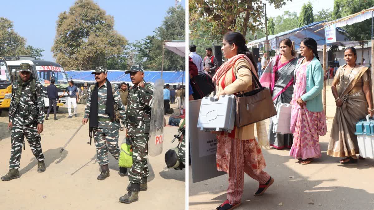 Polling parties went to polling booth in Koriya