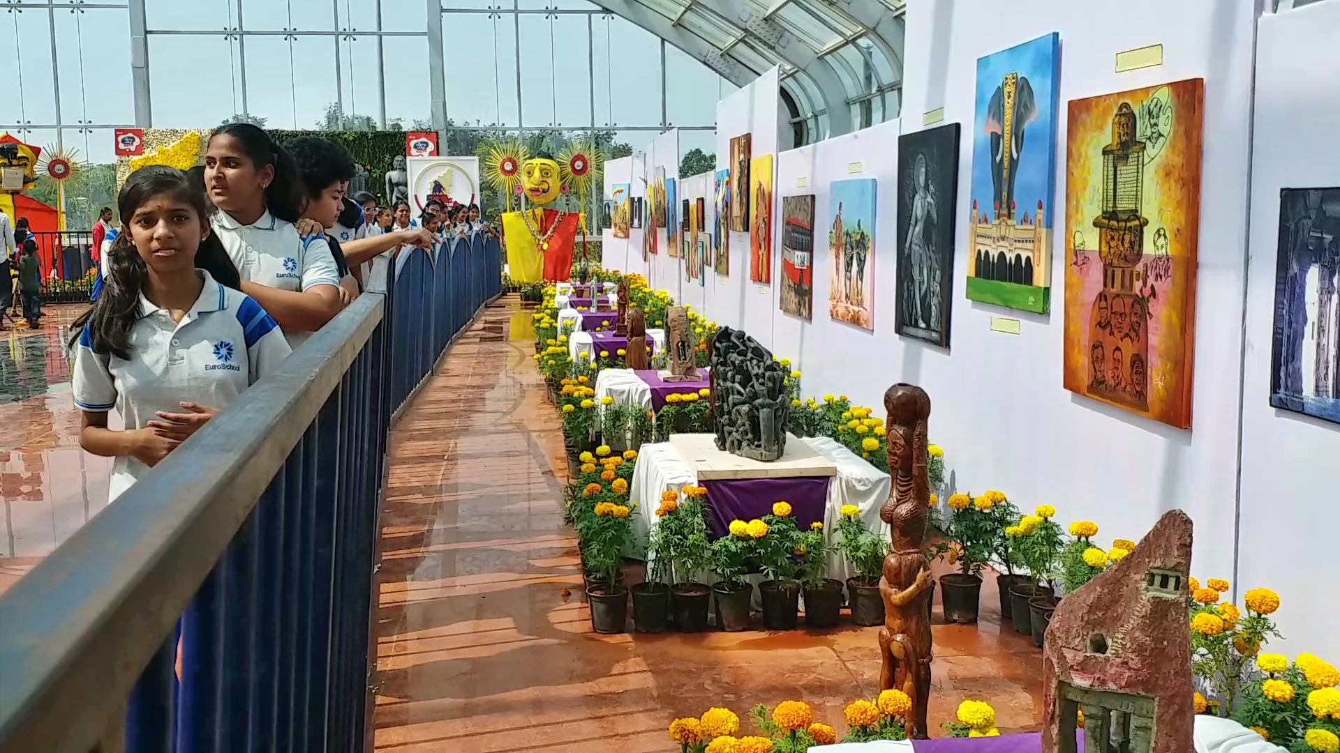 Flower Show in Davangere Glasshouse