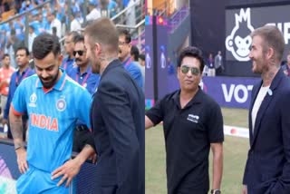 Beckham meets Tendulkar