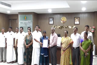 District Collector Baskara Pandian distributed the 10000th tribal community certificate in Tirupathur