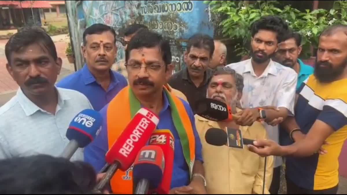 PALAKKAD COLLECTOR  C KRISHNAKUMAR  BJP CANDIDATE C KRISHNAKUMAR  പാലക്കാട് ഉപതെരഞ്ഞെടുപ്പ്