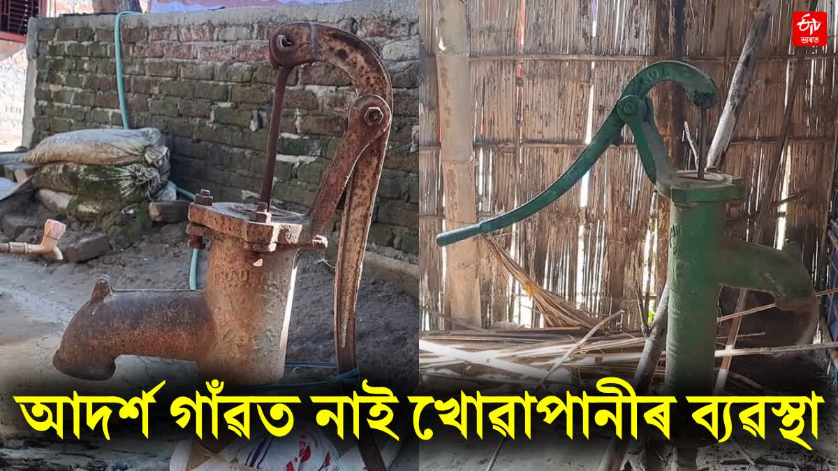 people from a adarsh village in nalbari still lack of potable water