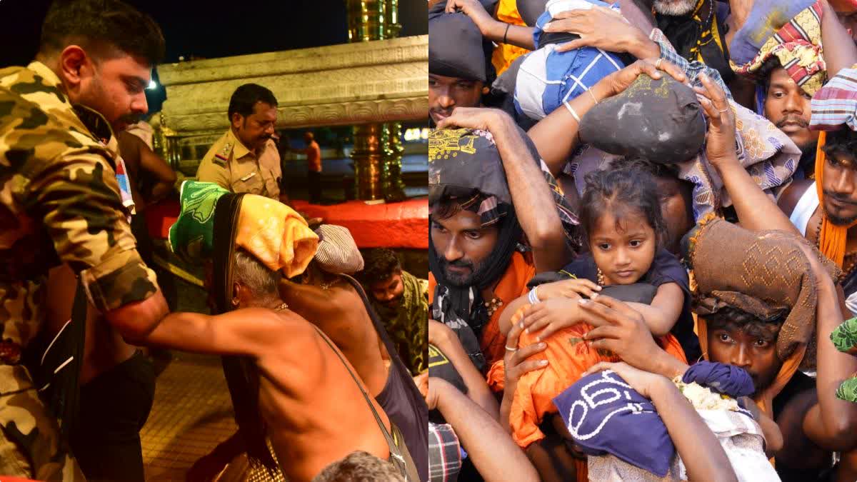 sabarimala  അയ്യപ്പ സന്നിധി  മണ്ഡലകാല തീര്‍ഥാടനം  ശബരിമല  ശബരിമല വാര്‍ത്തകള്‍  ശബരിമല പുതിയ വാര്‍ത്തകള്‍  ശബരിമല ഭക്തജനത്തിരക്ക്  Devotees Crowd In Sabarimala  Number Of Devotees Reached In Sabarimala  Devotees In Sabarimala  ശബരിമലയില്‍ ഭക്തജനപ്രവാഹം  ശബരിമല  പത്തനംതിട്ട വാര്‍ത്തകള്‍  പത്തനംതിട്ട ജില്ല വാര്‍ത്തകള്‍  പത്തനംതിട്ട പുതിയ വാര്‍ത്തകള്‍  Kerala news updates  Latest News In Kerala