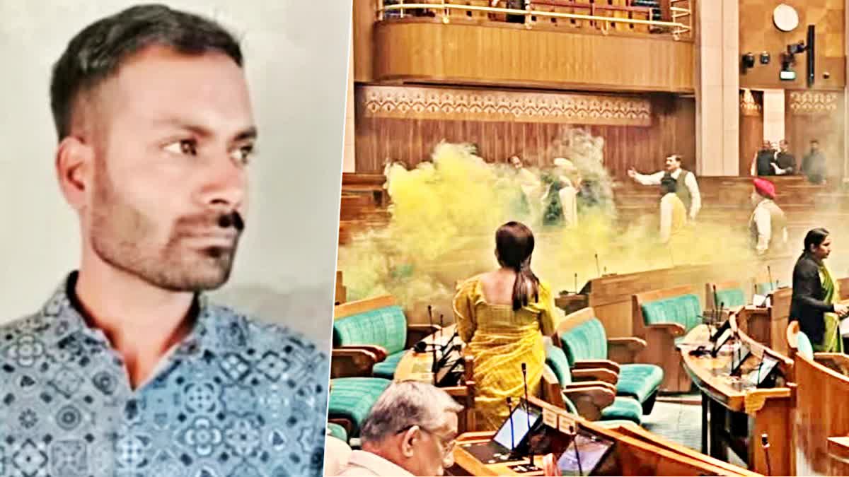 Etv Bharat Parliament Security Breach  പാർലമെന്‍റ്‌ സുരക്ഷാവീഴ്‌ച  തീവ്രവാദ ബന്ധം  Mahesh Kumawat  Parliament attack  Parliament attack accused  loksabha Security Breach  loksabha atack  ലോക്‌സഭ ആക്രമണം  ലോക്‌സഭ സുരക്ഷാവീഴ്‌ച