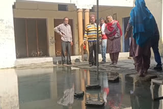People are troubled by the sewage problem in  Ajit Nagar in Sangrur