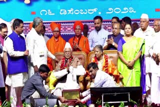 Former MLA Chandrakanta Bellad congratulatory ceremony was held at Dharwad