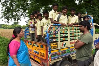 வாகனத்தை வழிமறித்து ஓட்டுநரை கண்டித்த மாவட்ட ஆட்சியர்!