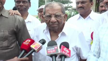 Etv Bharatmla-shamanur-shivshankarappa-reaction-on-caste-census-report