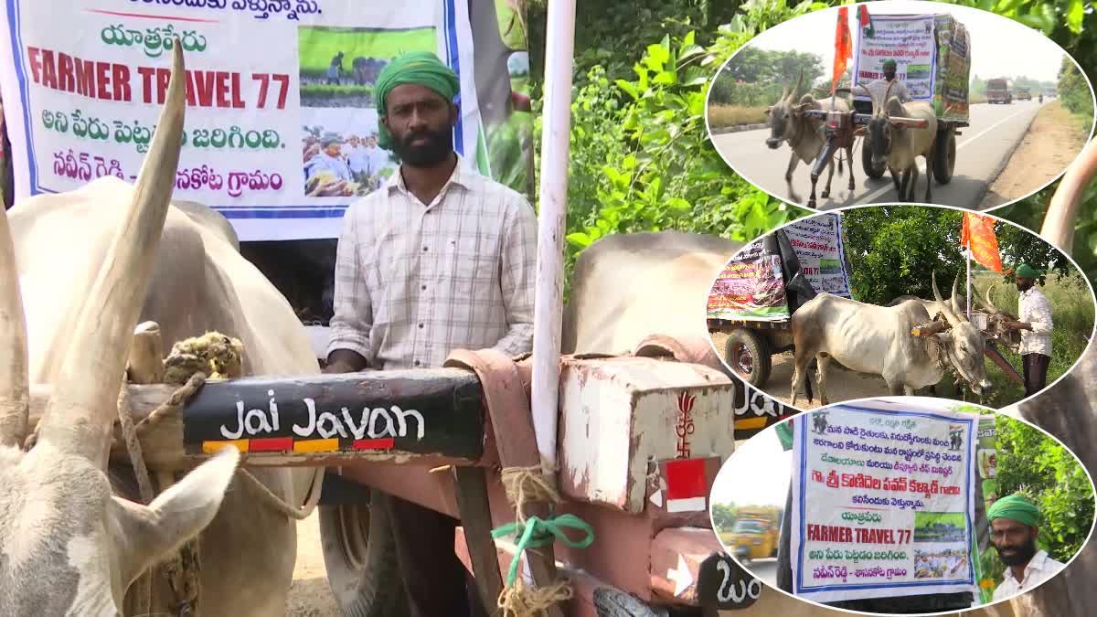 YOUNG FARMER  BULLOCK CART YATRA