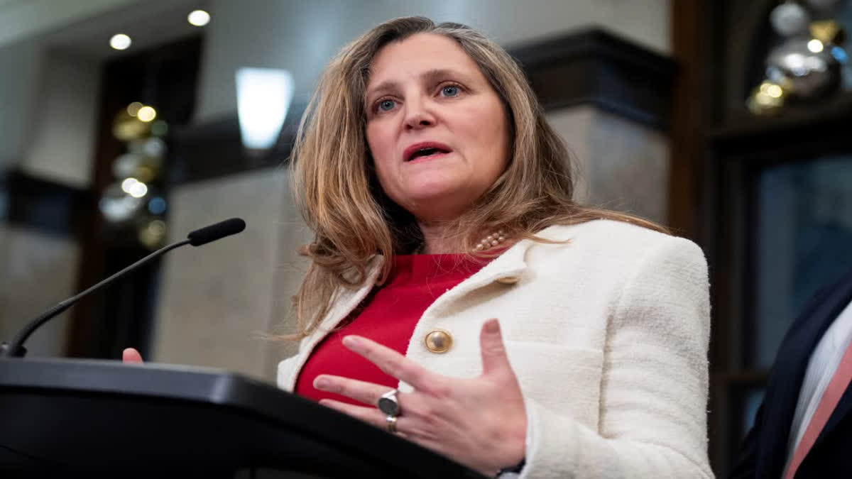 CANADIAN FM FREELAND RESIGNS