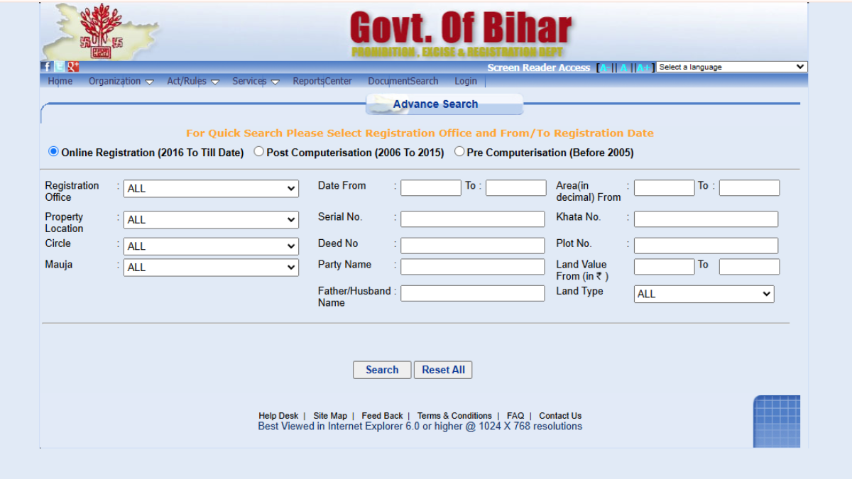 Land registration