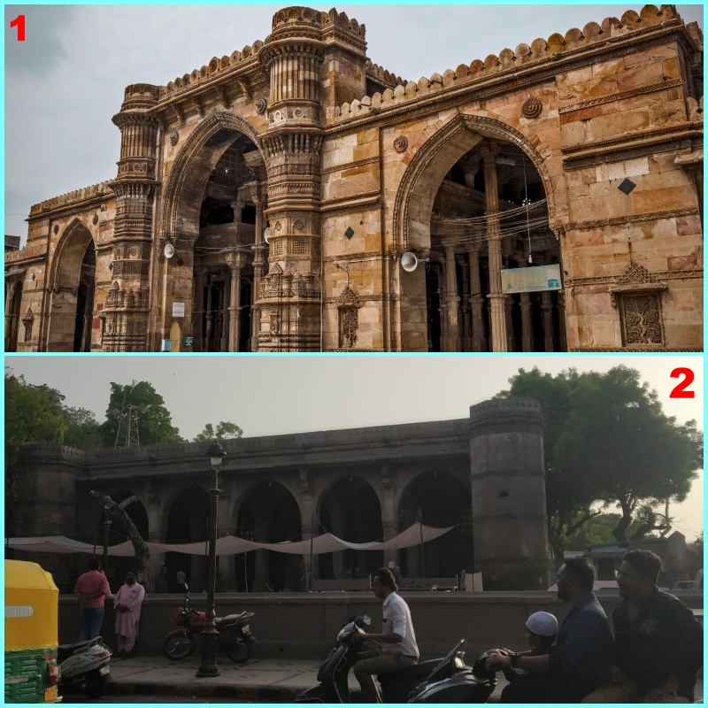 1) જામા મસ્જિદ, 2) સીદી સૈયદની જાળી