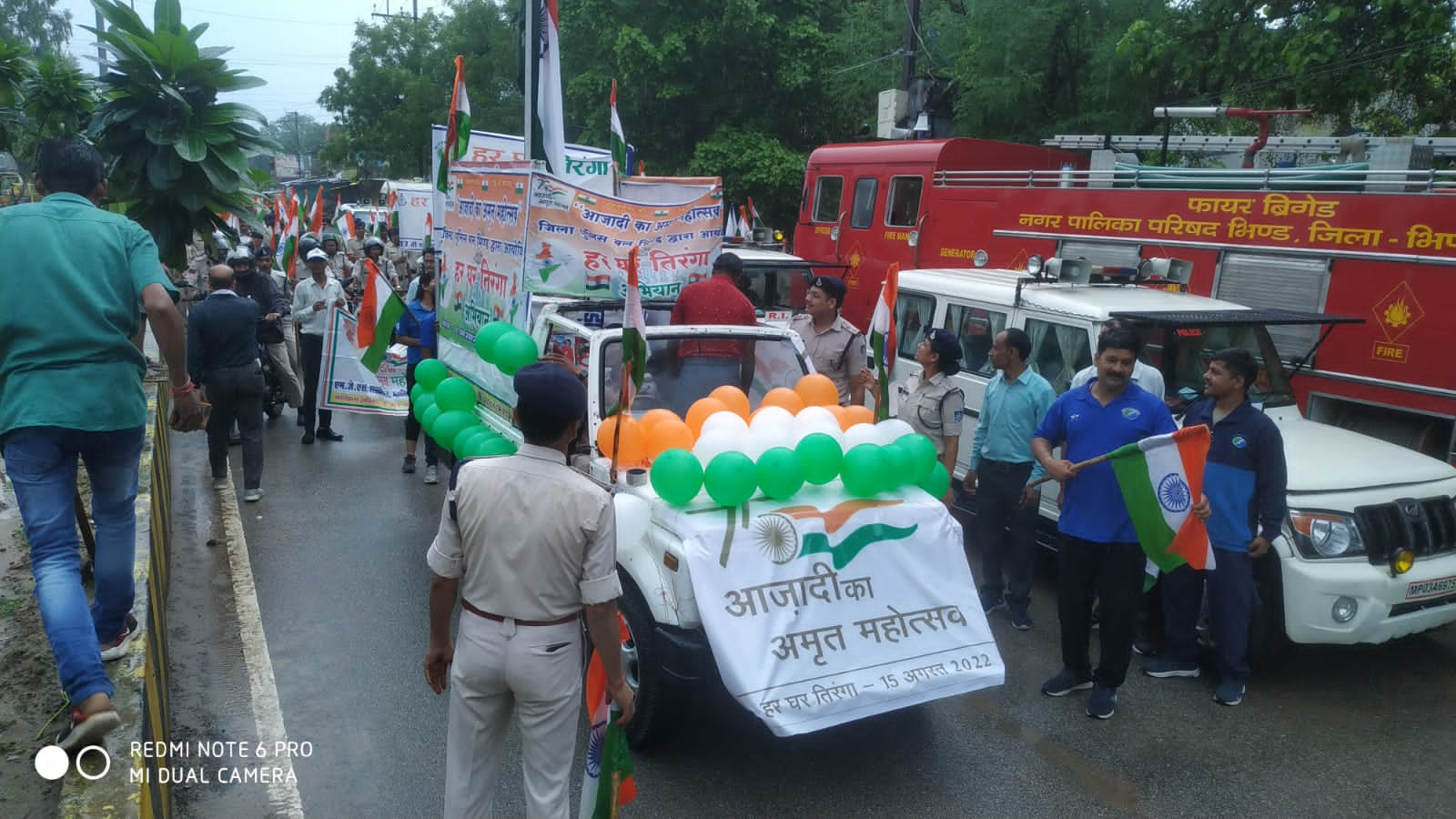 Bhind Door to door Tricolor Campaign